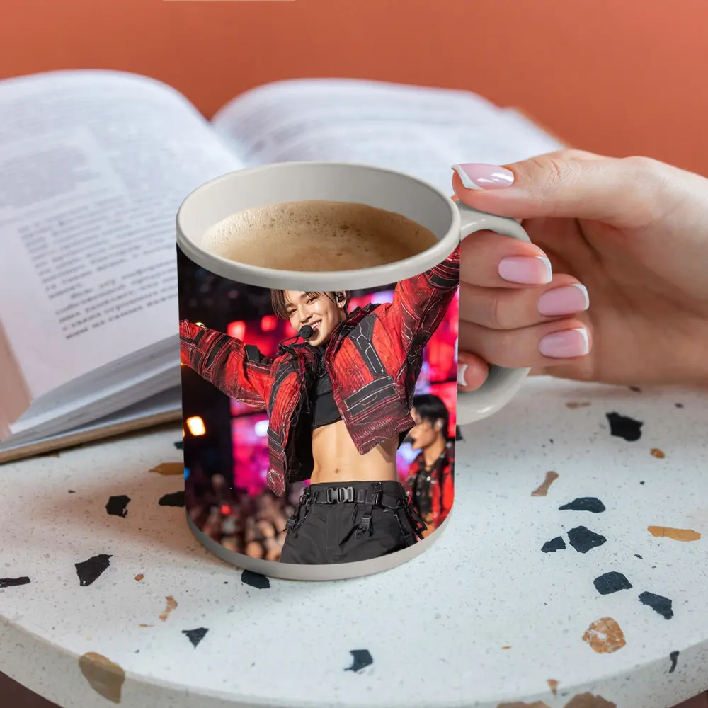 K-Pop Performer Red Jacket Concert Stage – Mugs