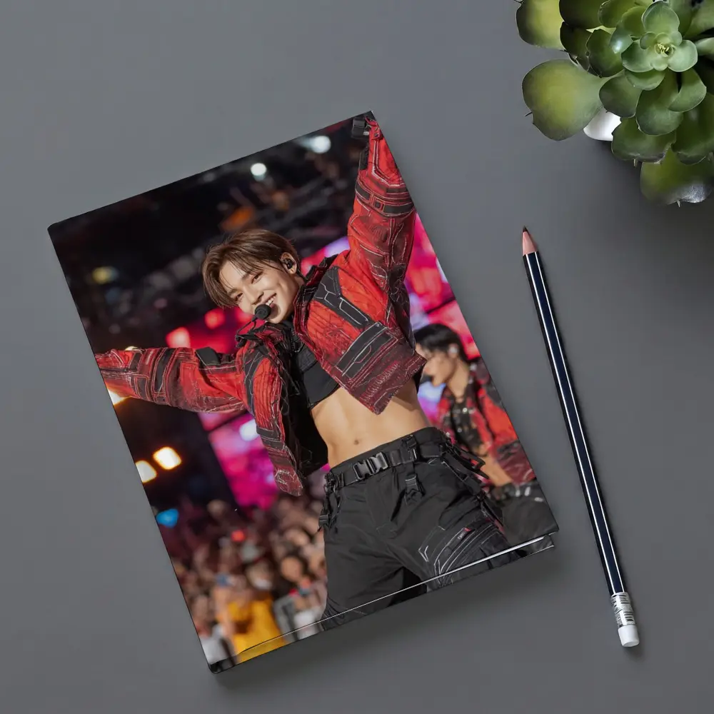 K-Pop Performer Red Jacket Concert Stage – Notebooks