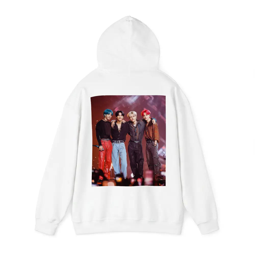 K-Pop Boy Group Concert Stage Red Background – Hoodies