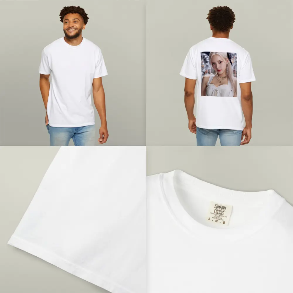 K-Pop Girl White Dress Silver Balloons – T-Shirts