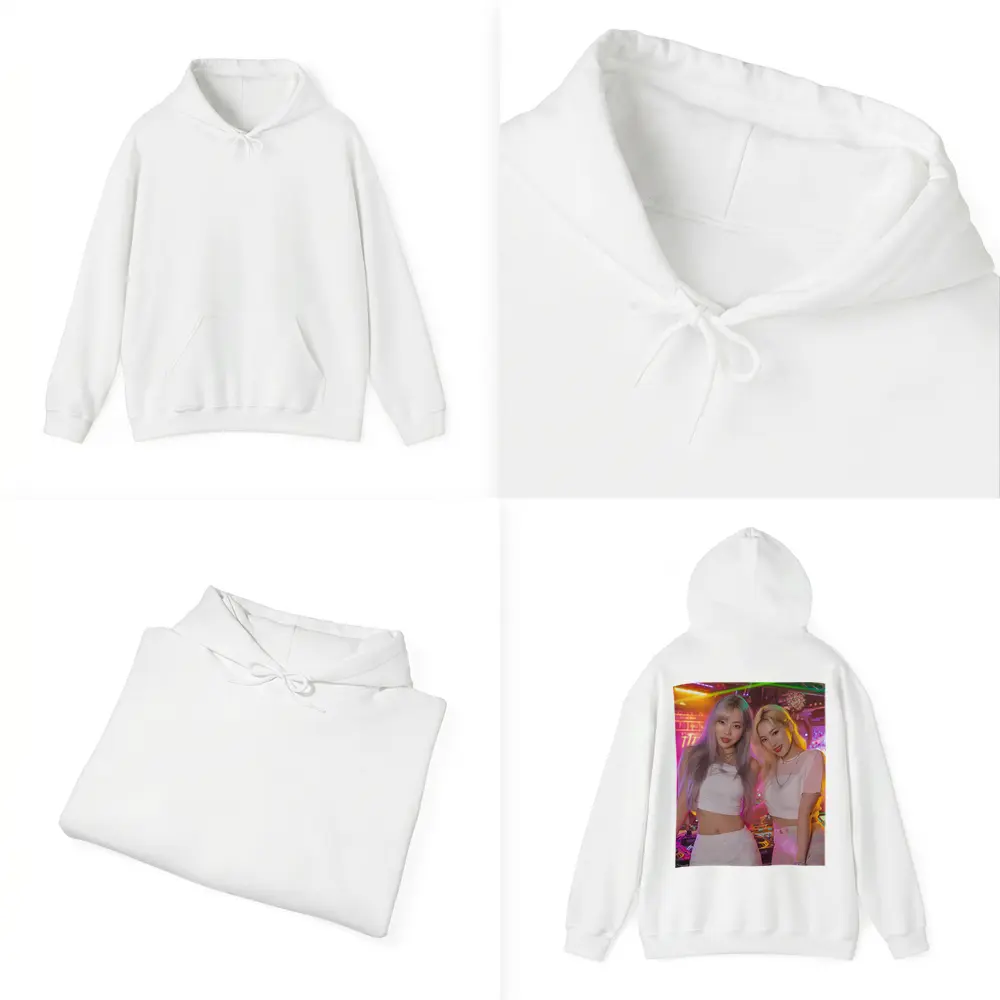 Two K-Pop Girls Neon Club Night – Hoodies