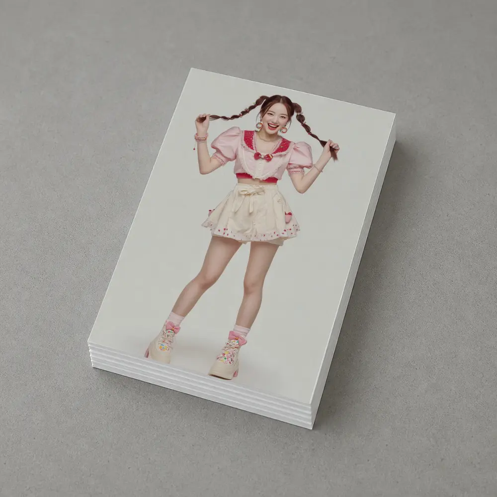 Cute Korean Girl Pink Sailor Outfit – Postcards