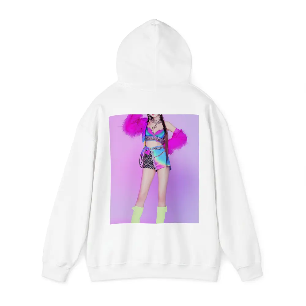 K-Pop Girl Colorful Fashion Purple Background – Hoodies