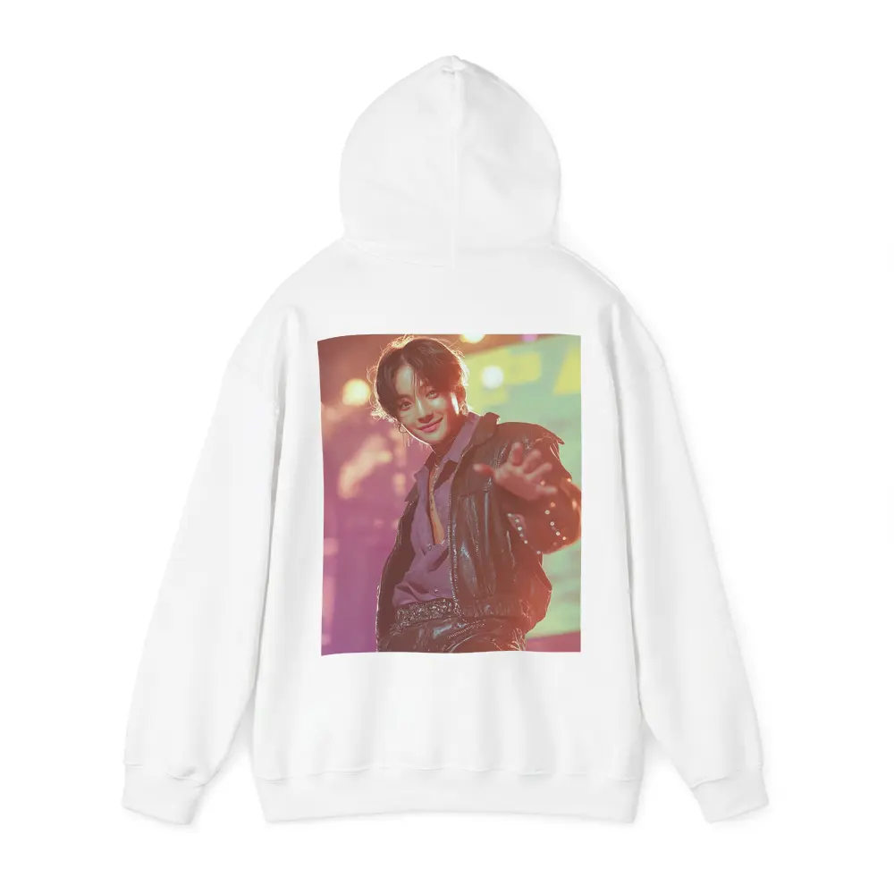 K-Pop Male Performer on Concert Stage – Hoodies