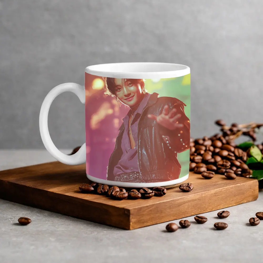 K-Pop Male Performer on Concert Stage – Mugs