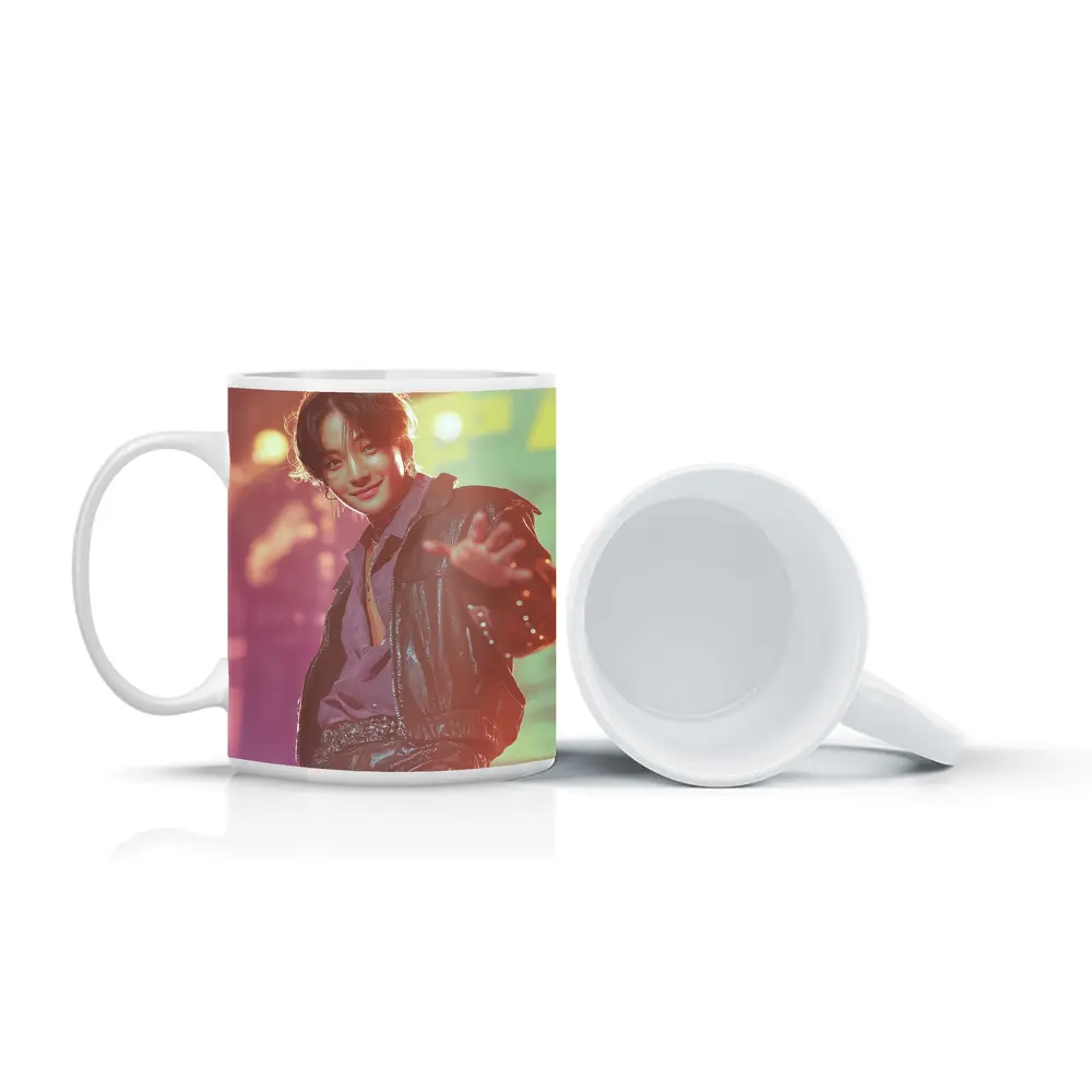 K-Pop Male Performer on Concert Stage – Mugs