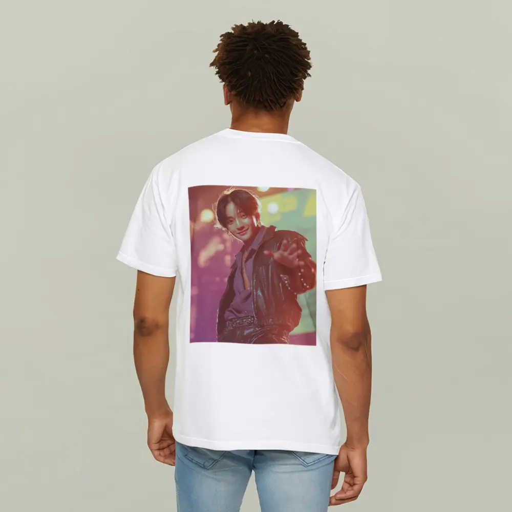 K-Pop Male Performer on Concert Stage – T-Shirts