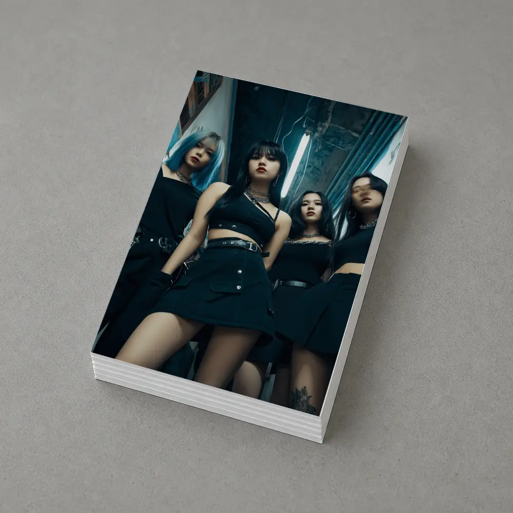 K-Pop Girl Group Dark Urban Alley – Postcards
