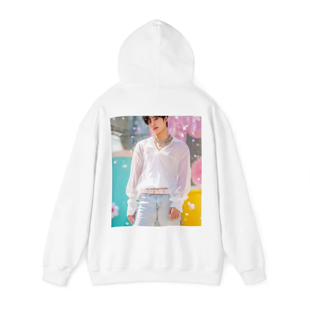 K-Pop Young Man Colorful Pastel Background – Hoodies