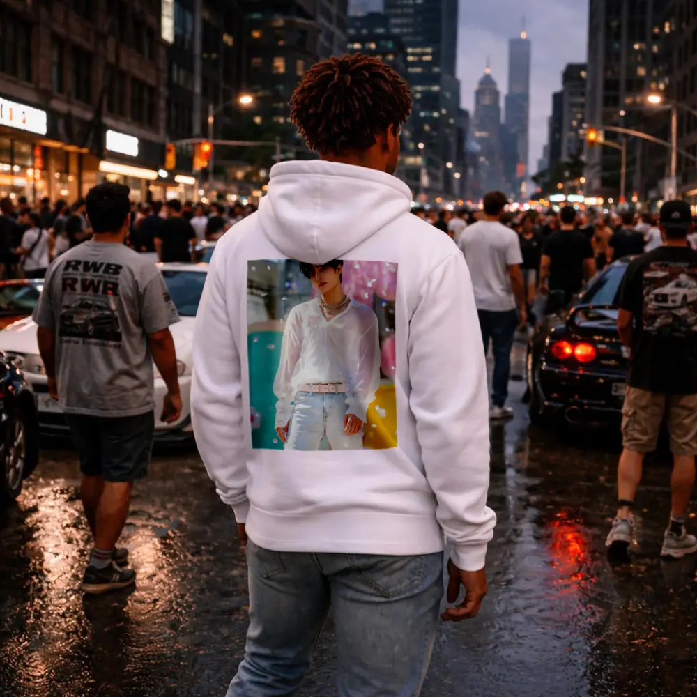 K-Pop Young Man Colorful Pastel Background – Hoodies