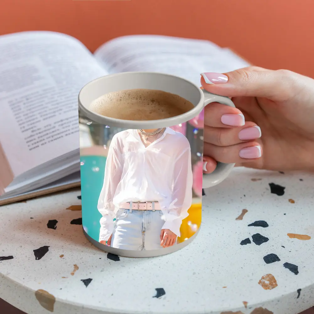 K-Pop Young Man Colorful Pastel Background – Mugs