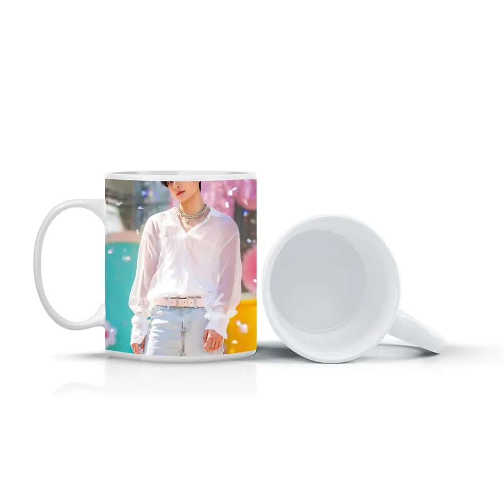 K-Pop Young Man Colorful Pastel Background – Mugs