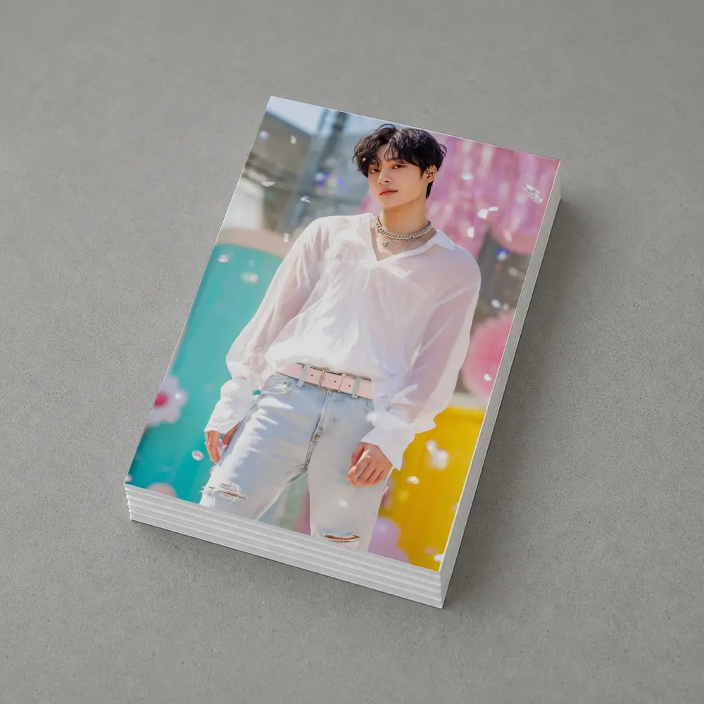 K-Pop Young Man Colorful Pastel Background – Postcards