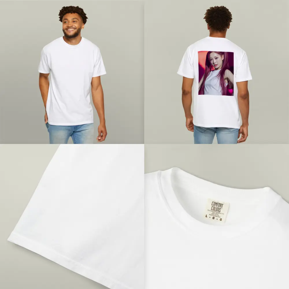 K-Pop Girl Pink Hair Stage Performance – T-Shirts