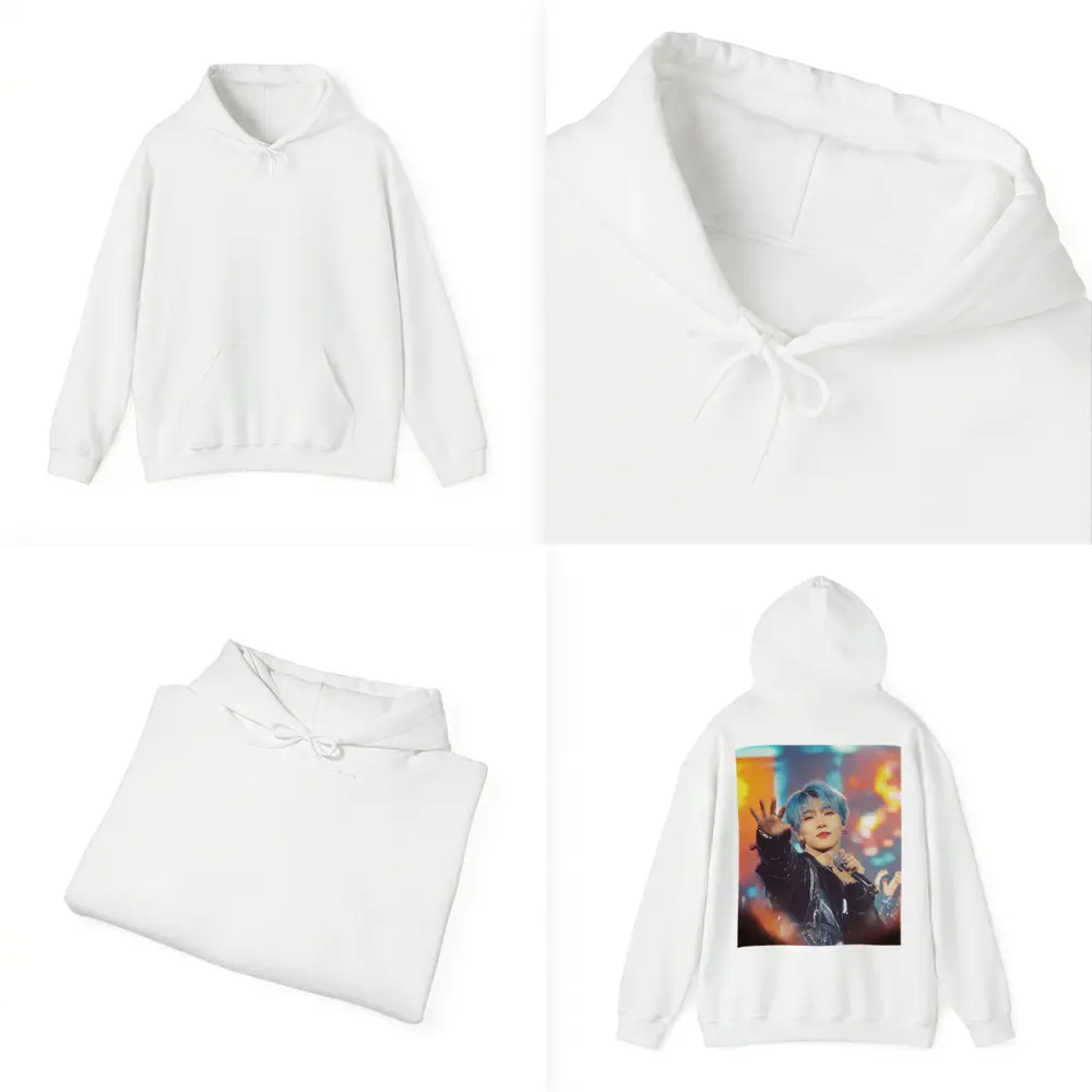 Blue Haired K-Pop Artist Stage Performance – Hoodies