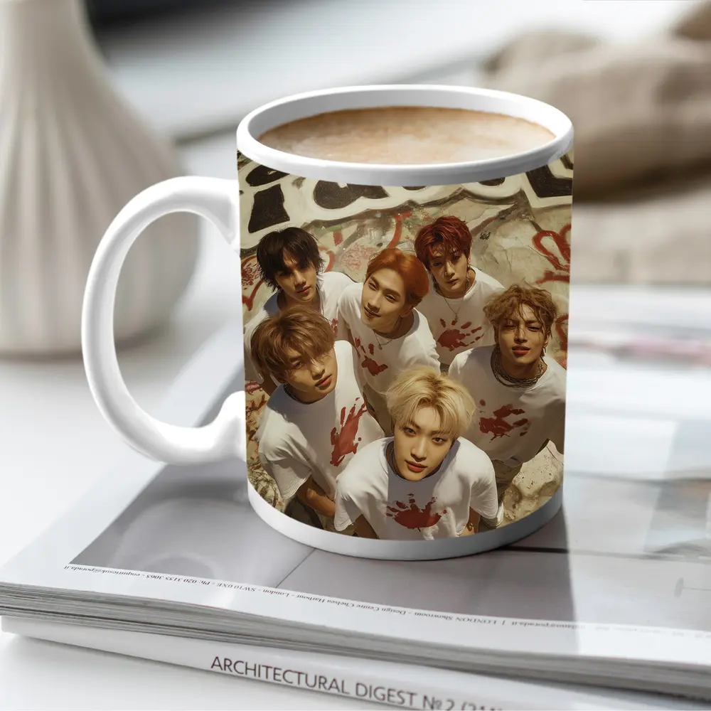 K-pop Idol Group Graffiti Wall Concept – Mugs