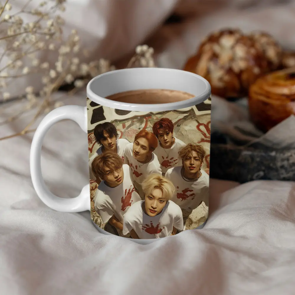 K-pop Idol Group Graffiti Wall Concept – Mugs