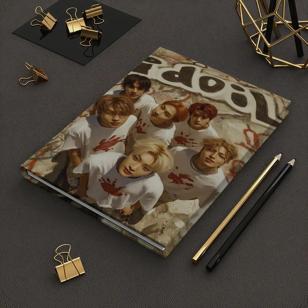K-pop Idol Group Graffiti Wall Concept – Notebooks