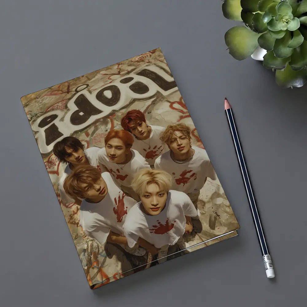 K-pop Idol Group Graffiti Wall Concept – Notebooks
