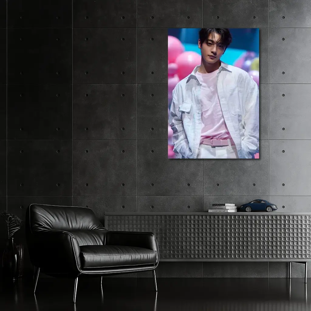 Young Korean Man Pastel Balloon Studio Background – Wall Art