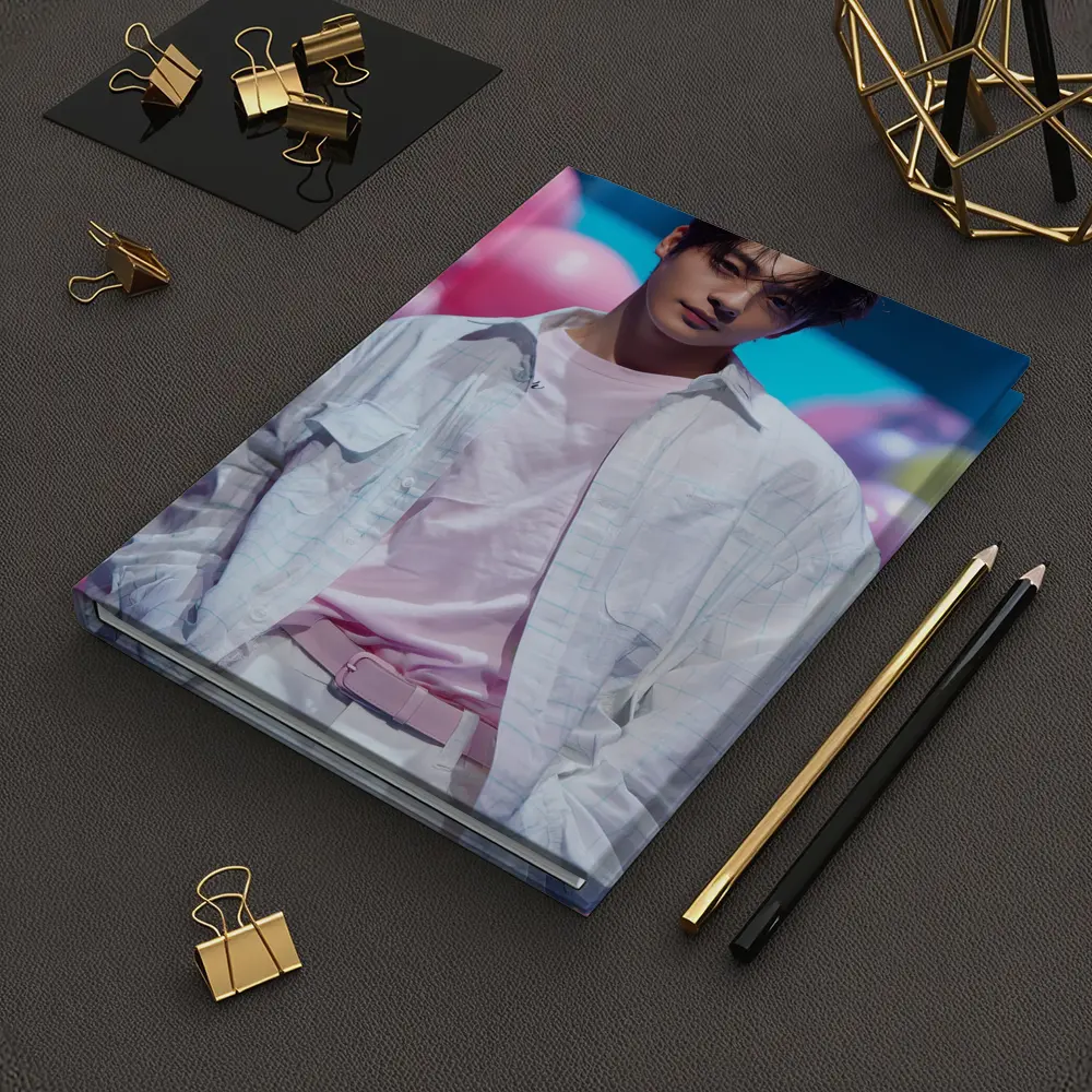 Young Korean Man Pastel Balloon Studio Background – Notebooks