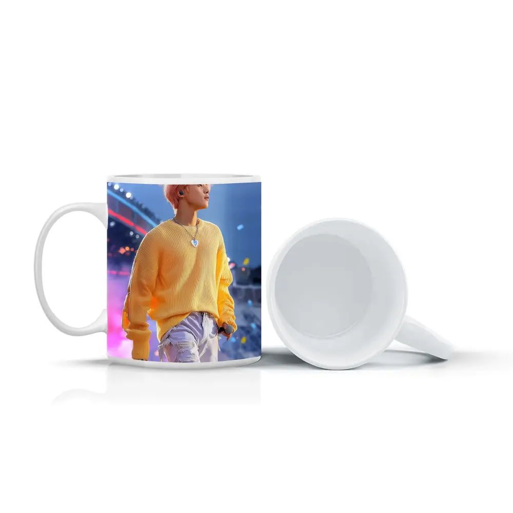 K-Pop Idol Yellow Sweater Concert Stage – Mugs