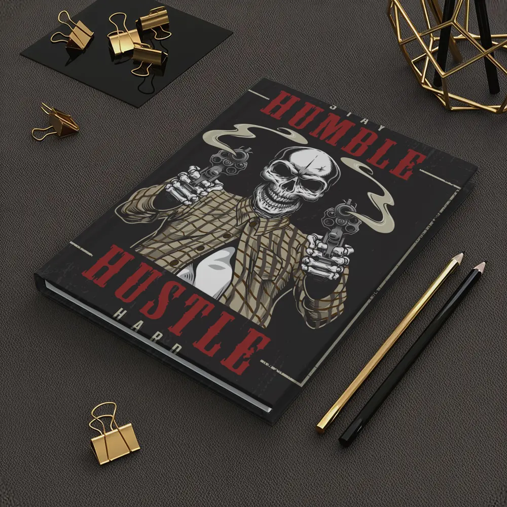 Stay Humble Hustle Hard Skull Gangster – Notebooks