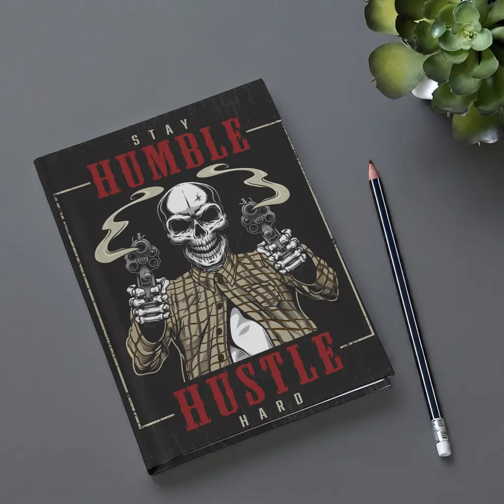 Stay Humble Hustle Hard Skull Gangster – Notebooks