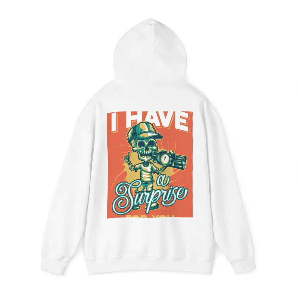 Skeleton Skull Holding Bomb Retro Grunge – Hoodies