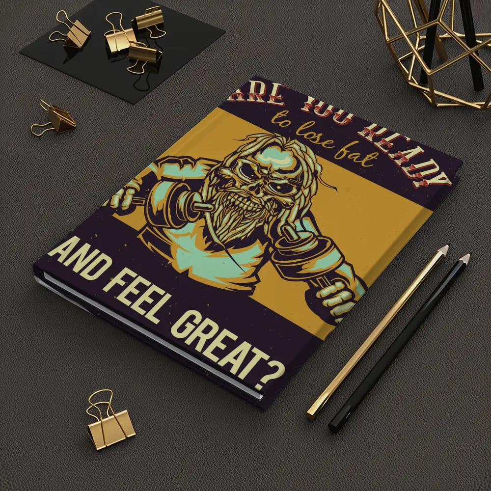 Skull Viking Fitness Gym Motivation Dark – Notebooks