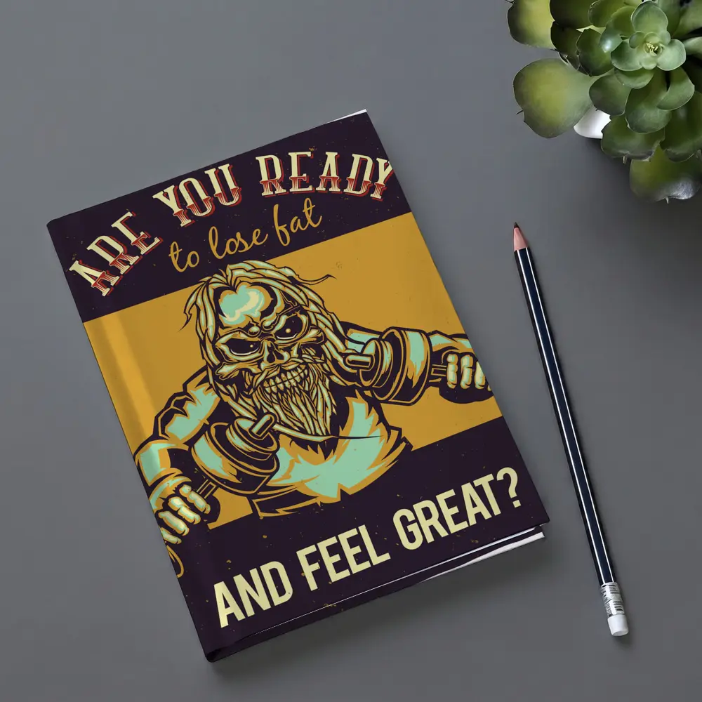 Skull Viking Fitness Gym Motivation Dark – Notebooks