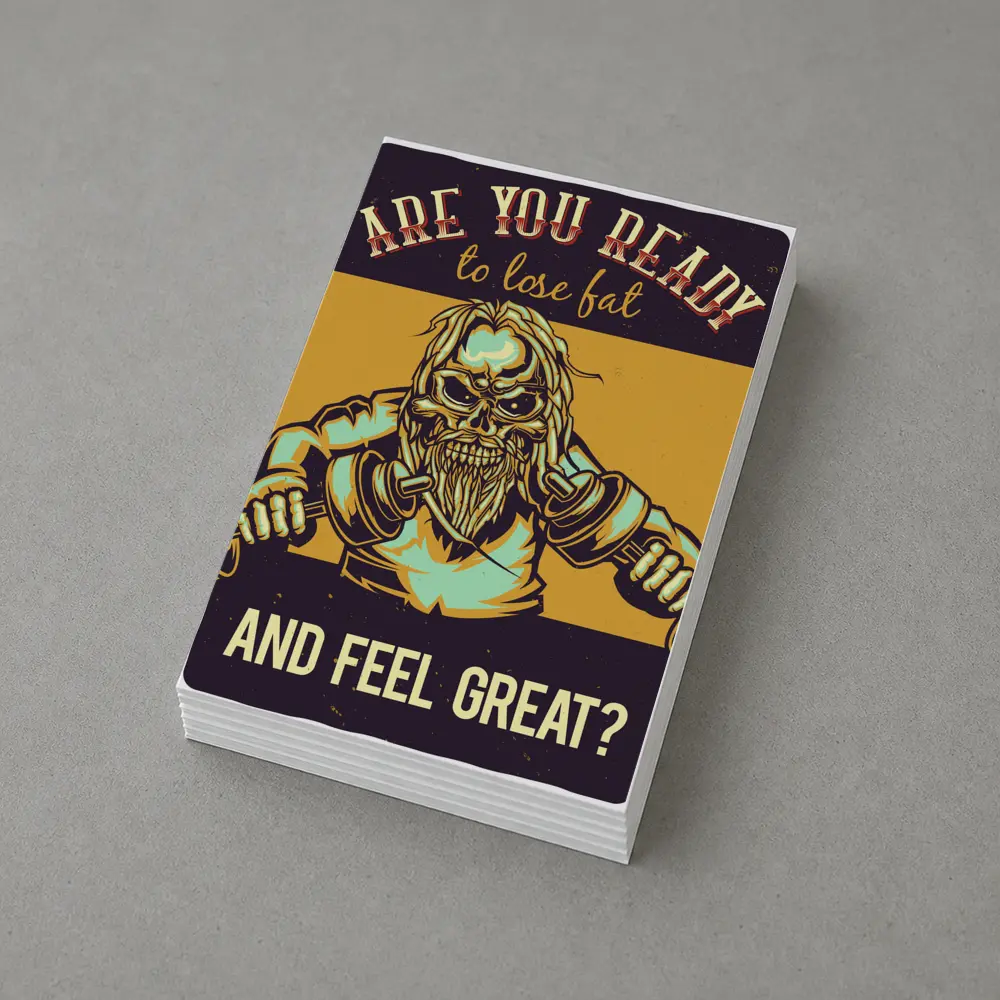 Skull Viking Fitness Gym Motivation Dark – Postcards