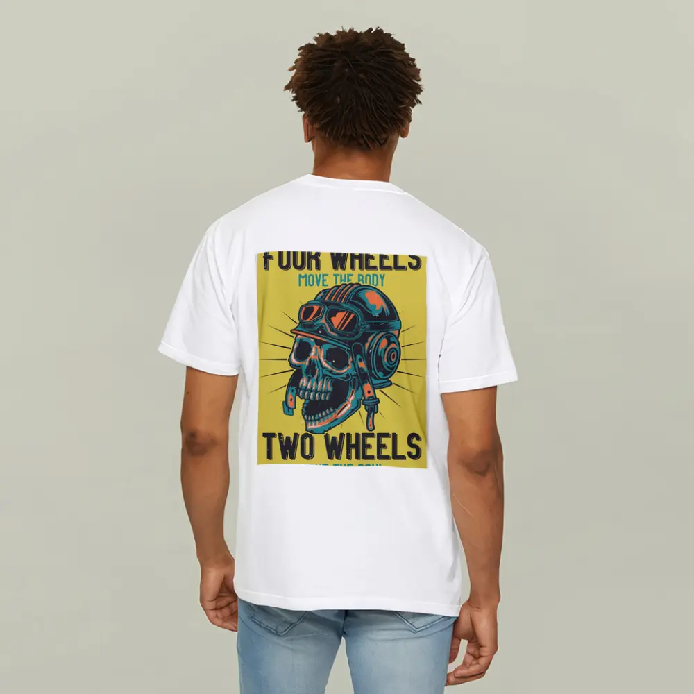 Four Wheels Two Wheels Skull Rider Art – T-Shirts