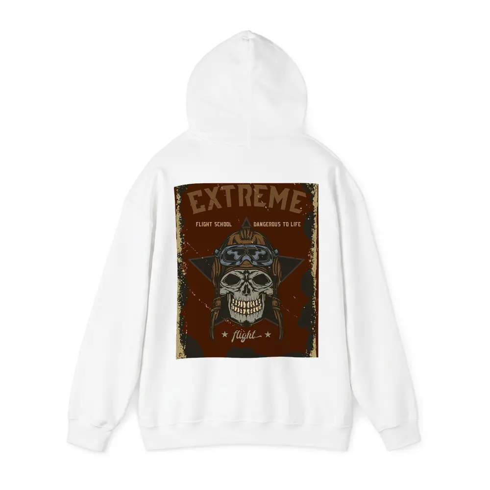 Extreme Flight School Skull Pilot Helmet Art – Hoodies