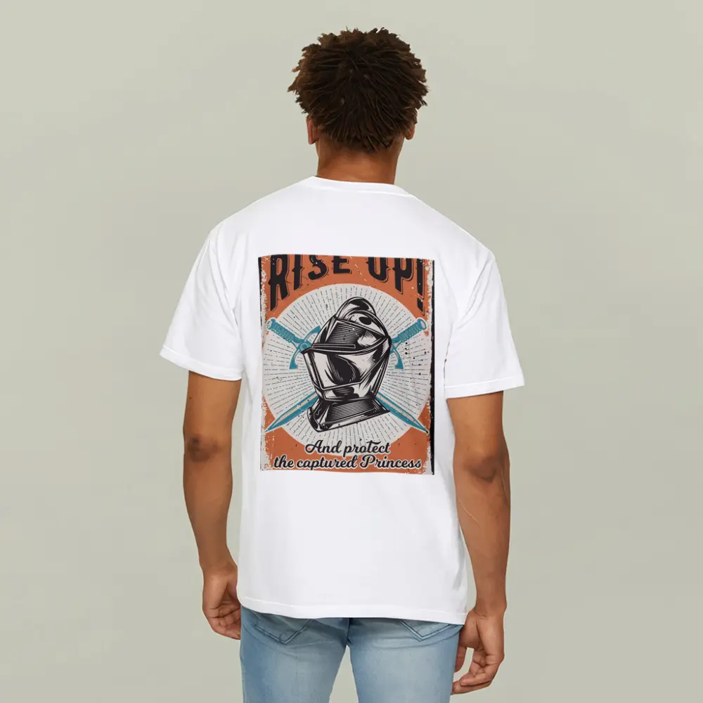 Rise Up Knight Helmet Crossed Swords Vintage – T-Shirts