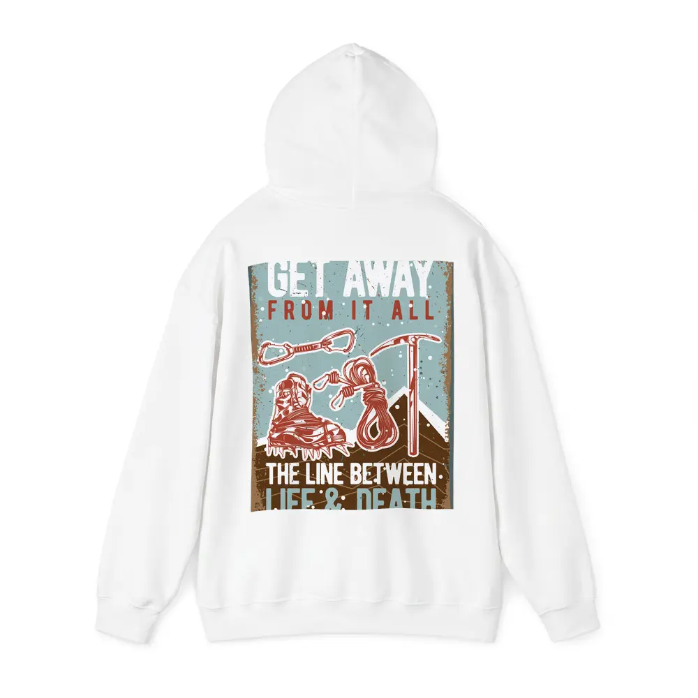 Retro Rock Climbing Gear Adventure Quote – Hoodies