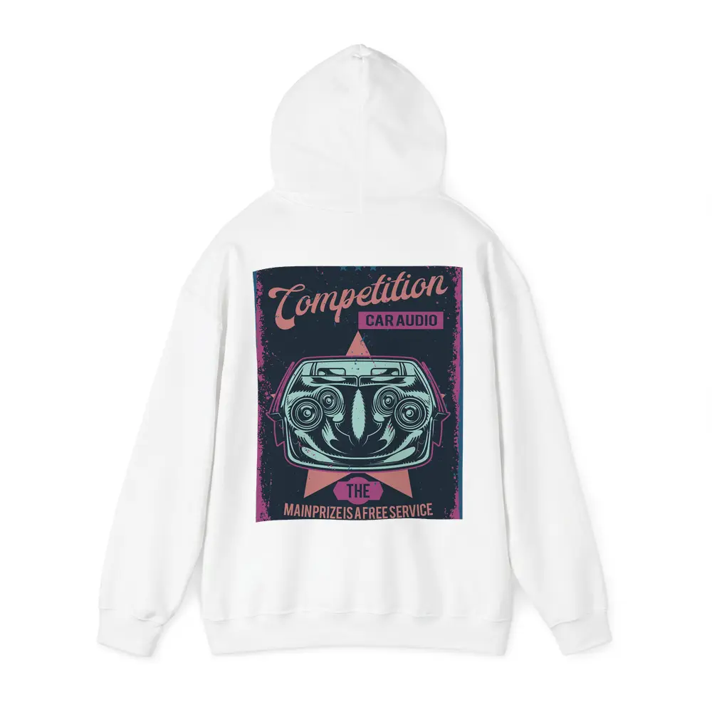Competition Car Audio Retro Poster Art – Hoodies