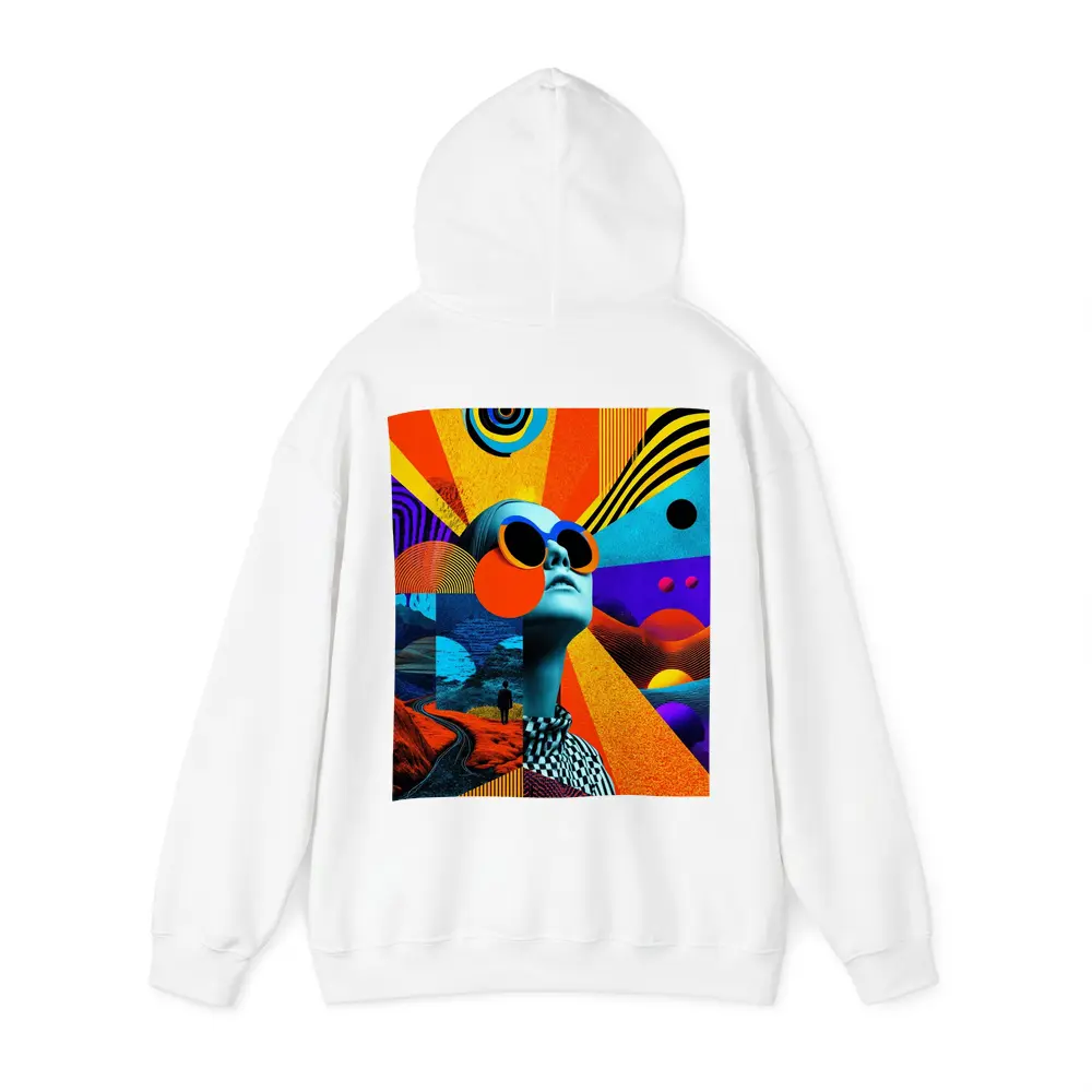 Retro Collage Woman Sunglasses Psychedelic Pop Art – Hoodies