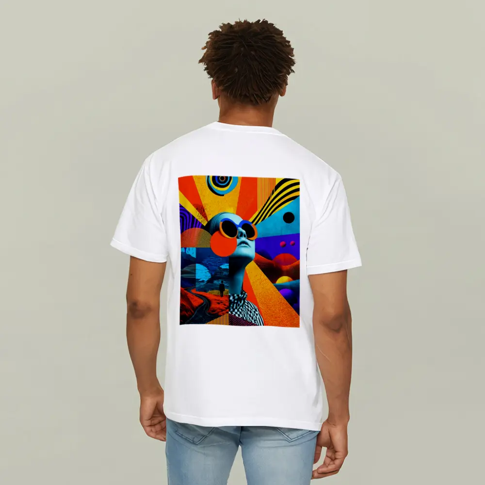 Retro Collage Woman Sunglasses Psychedelic Pop Art – T-Shirts