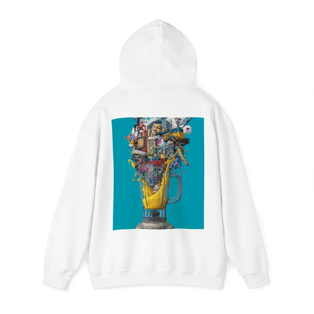 Surreal Blender Pop Art Teal Background – Hoodies