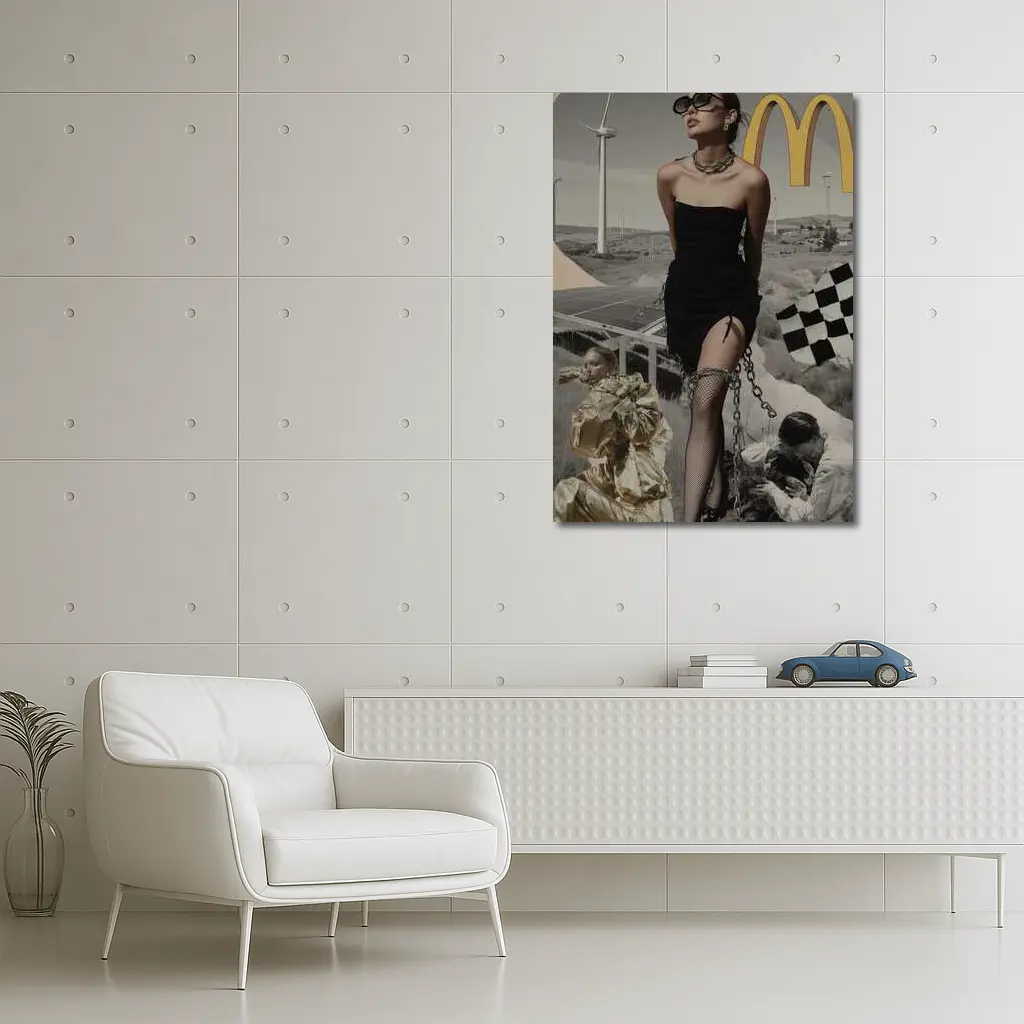 Fashion Woman Collage Pop Art Style – Wall Art