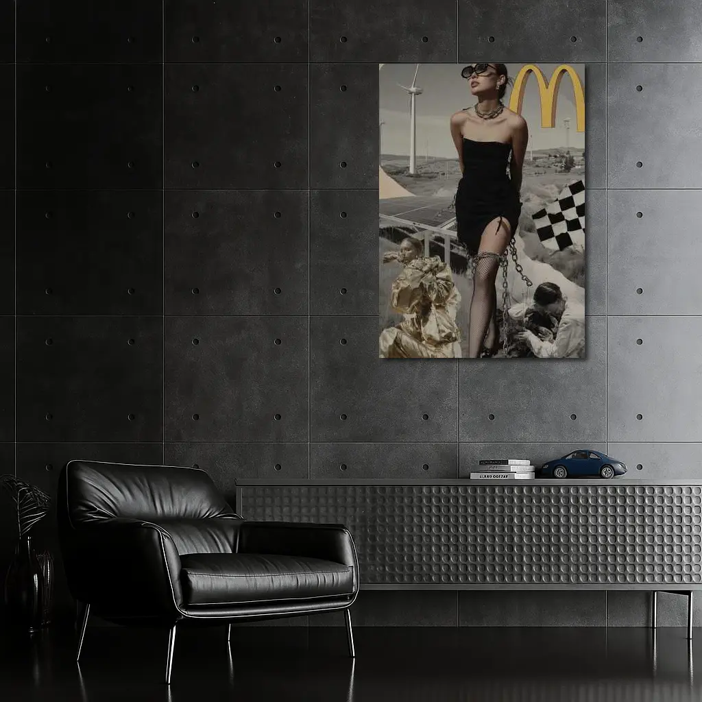 Fashion Woman Collage Pop Art Style – Wall Art