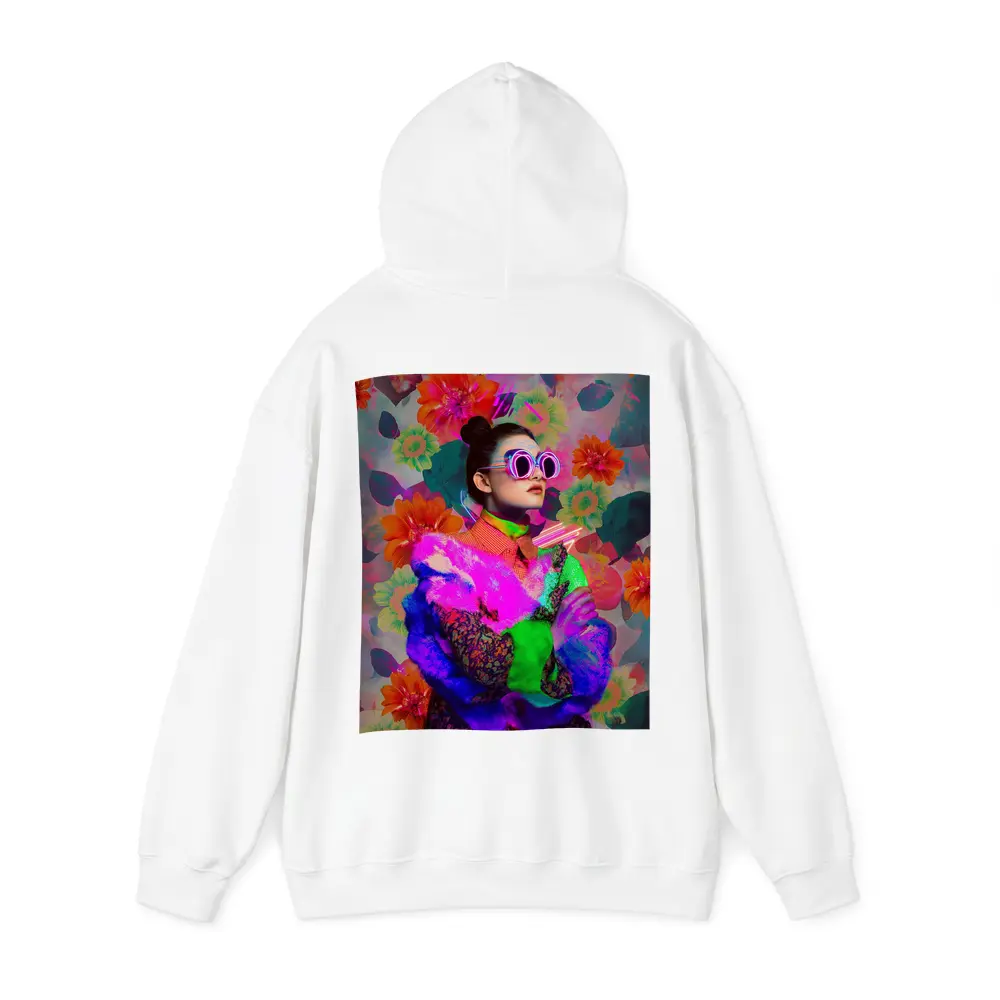 Neon Fashion Woman Floral Pop Art – Hoodies