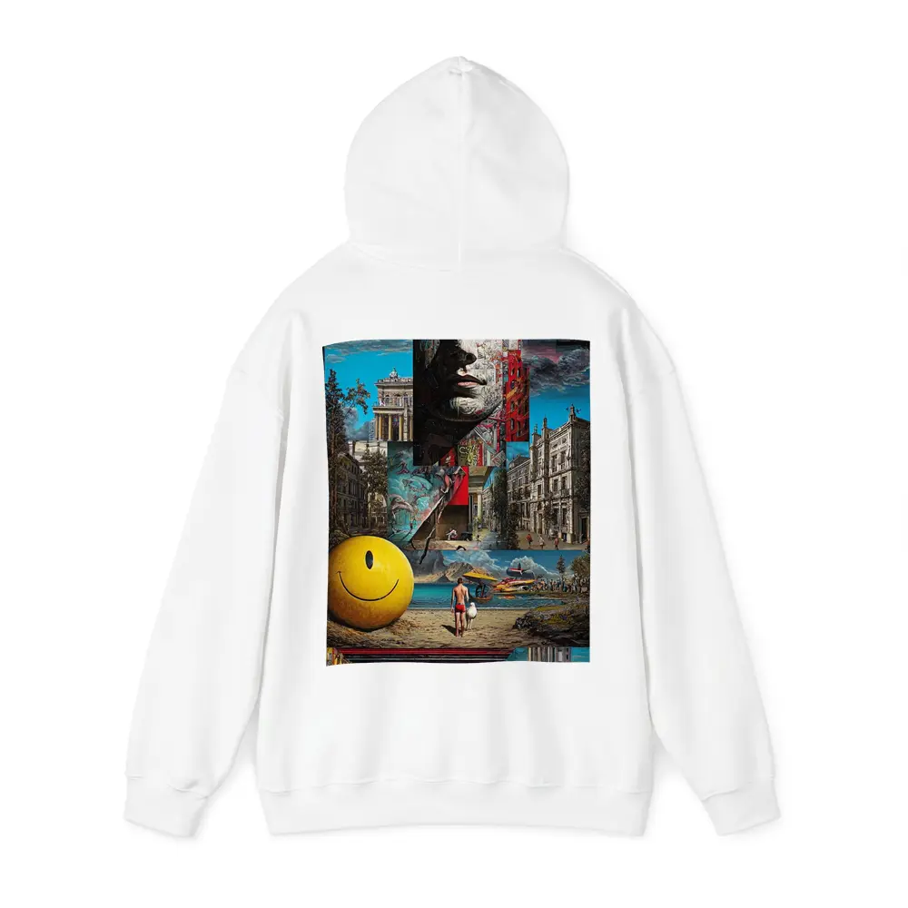 Surreal Collage Art City Dreamscape Mixed Media – Hoodies