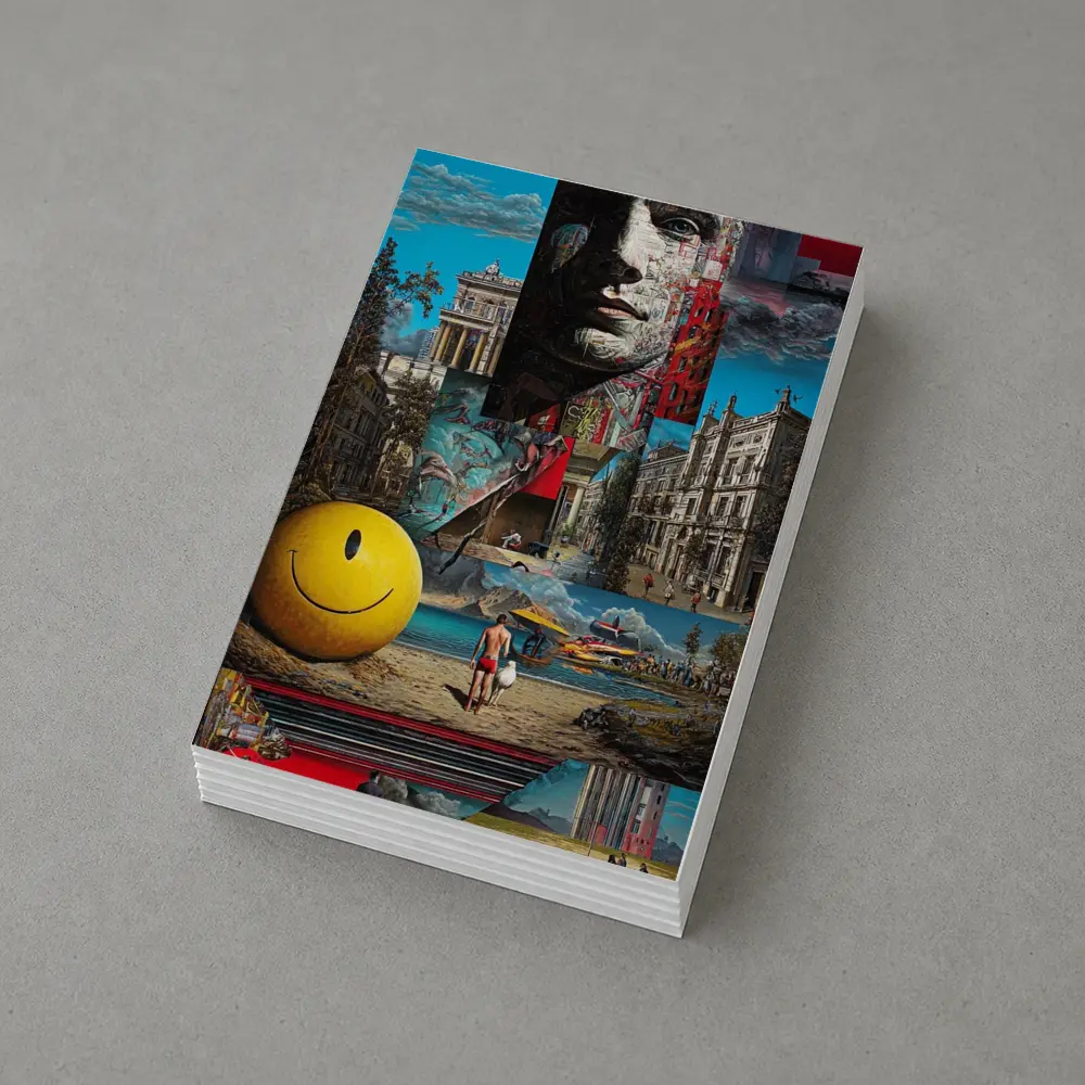Surreal Collage Art City Dreamscape Mixed Media – Postcards