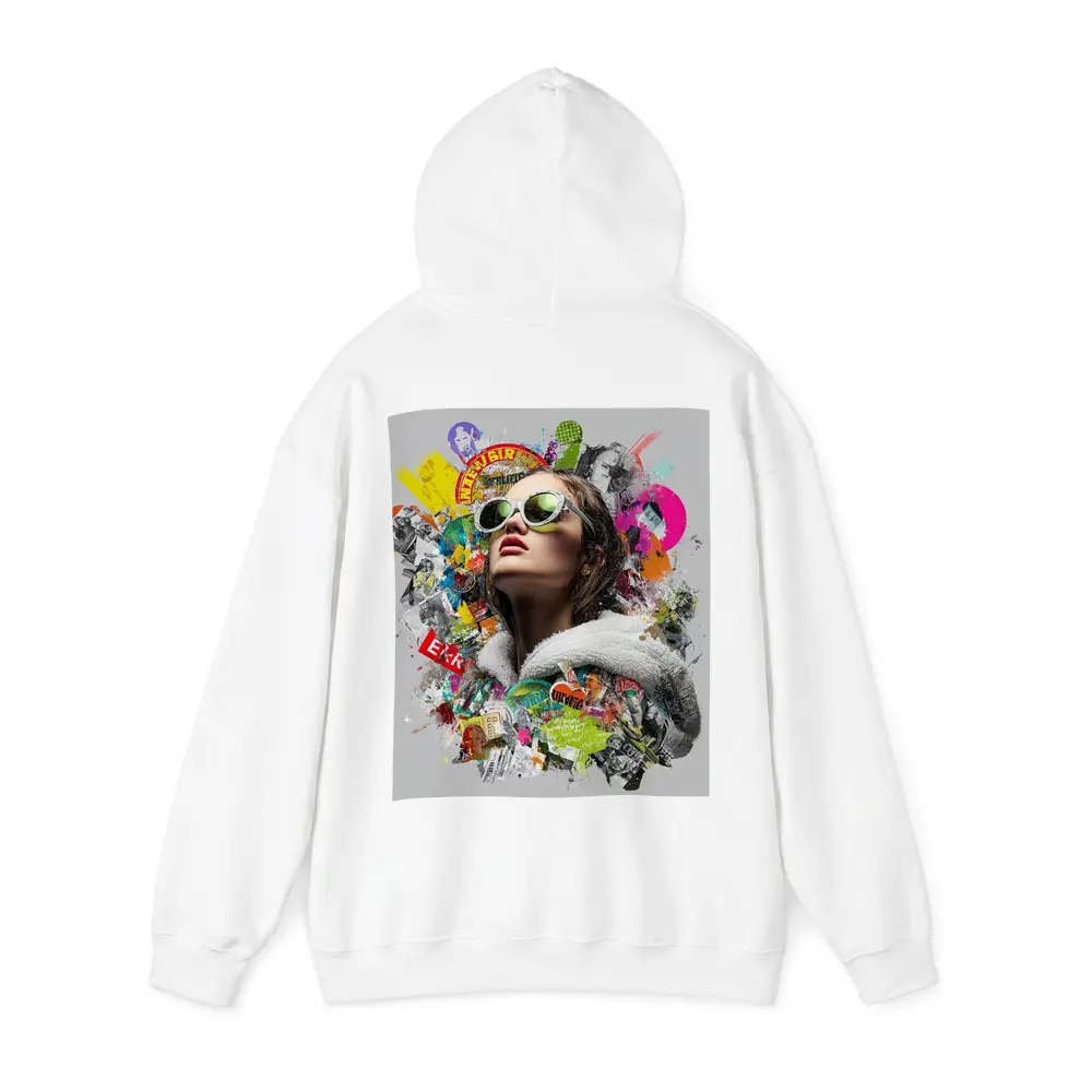 Woman Sunglasses Pop Art Collage Style – Hoodies