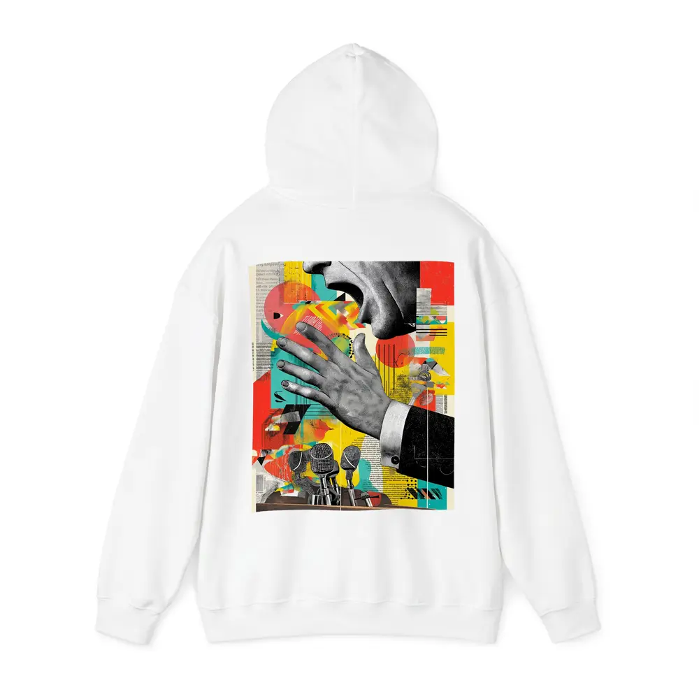 Political Speaker Collage Pop Art Illustration – Hoodies