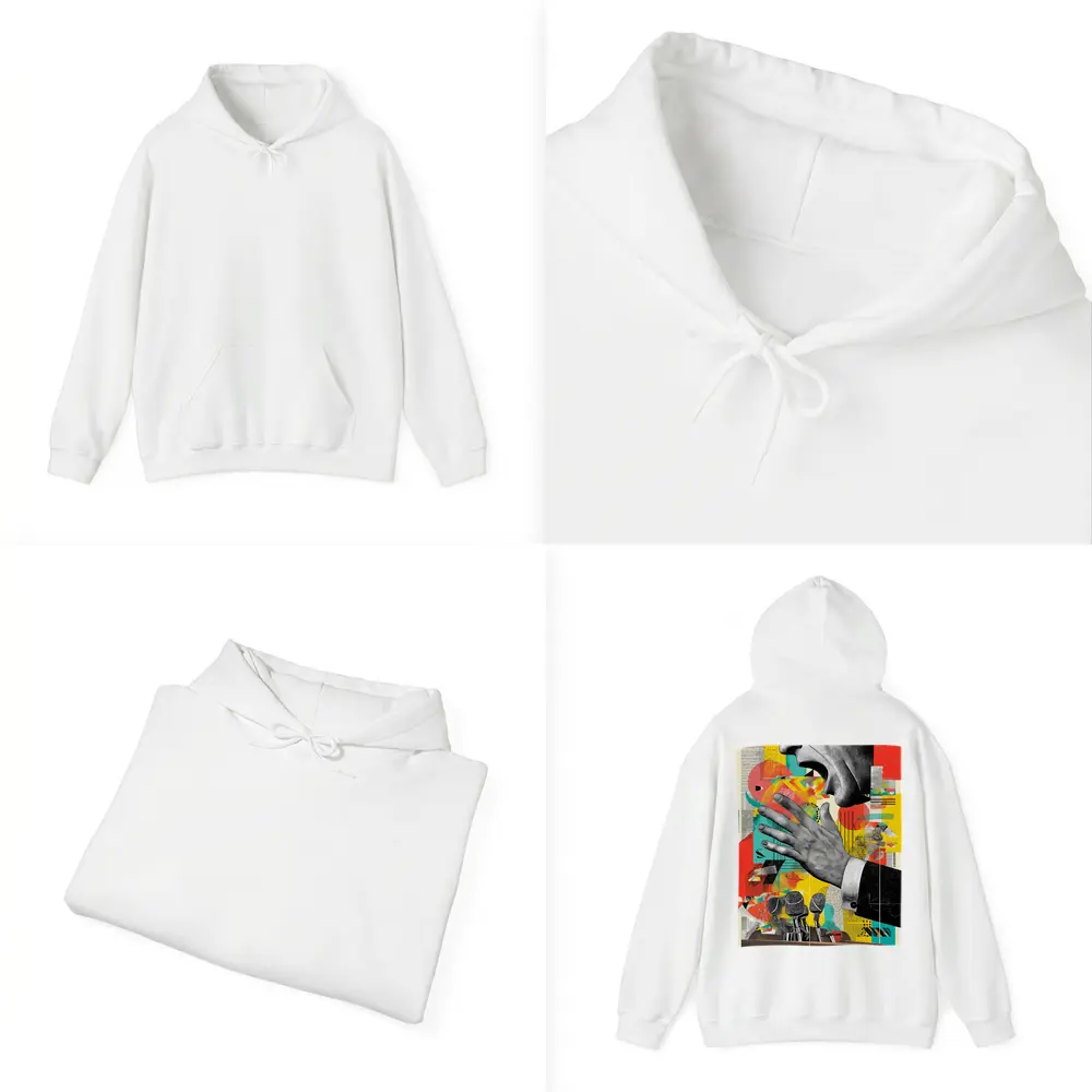 Political Speaker Collage Pop Art Illustration – Hoodies