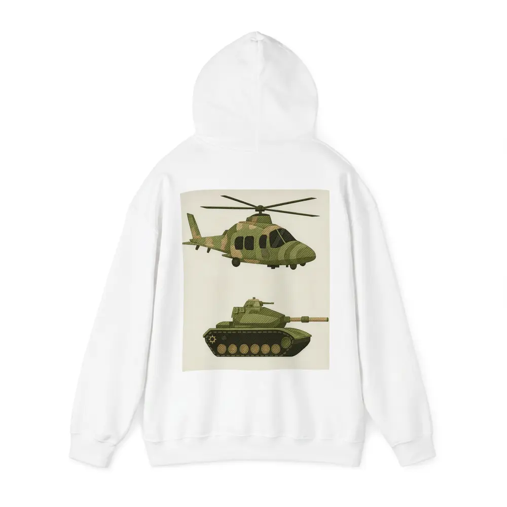 Military Helicopter and Tank Camouflage Art – Hoodies