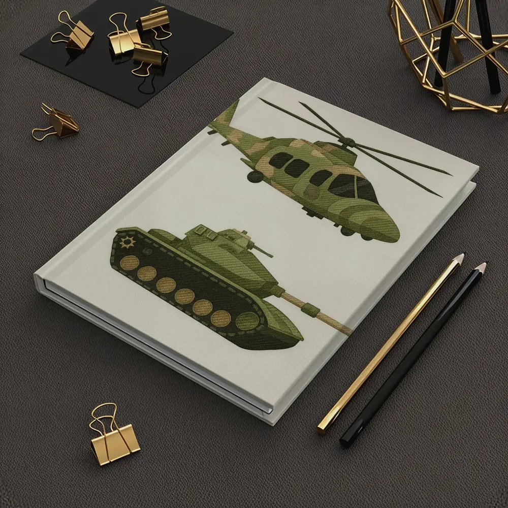 Military Helicopter and Tank Camouflage Art – Notebooks